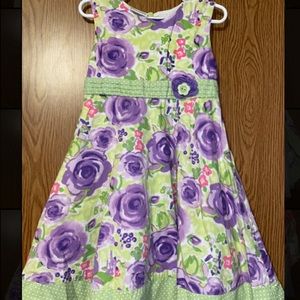 Cute purple and green floral dress